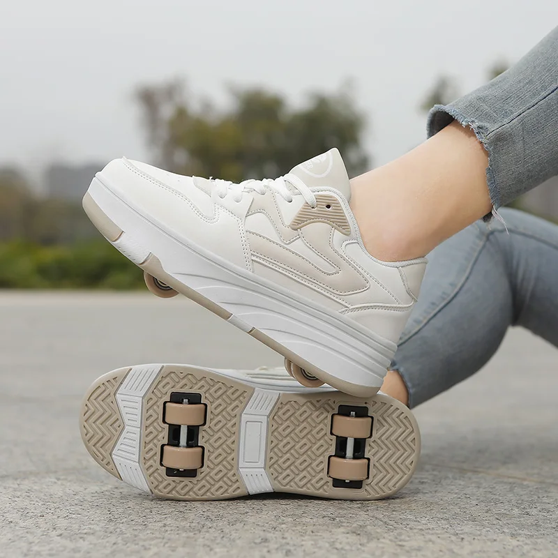 Running Shoes - Kinder-Outdoor-Sport-Rollschuhe Einreihige Radschlittschuhe Vierrehrad für Jungen