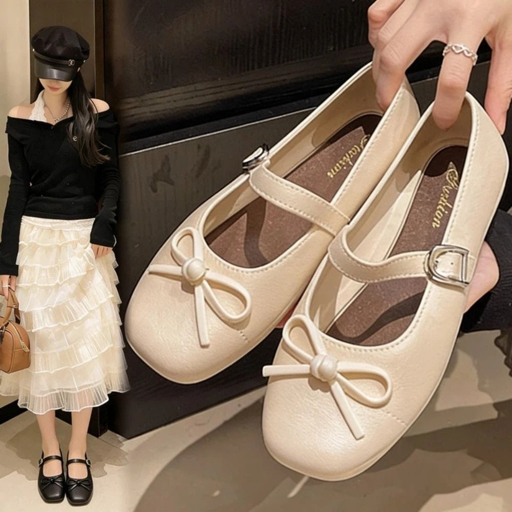 Sandals - Süße Damen-Sandalen mit Perlen und Schleife,