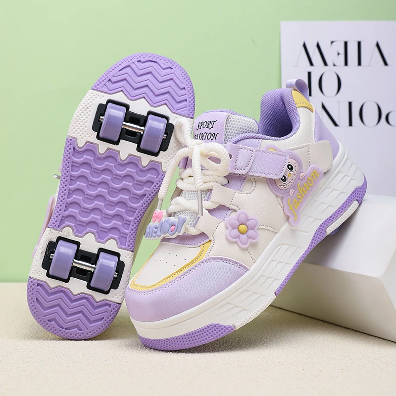 Women'S Shoes - Kinder-Rollschuhe für Jungen und Mädchen, Leder-Rollschuhe