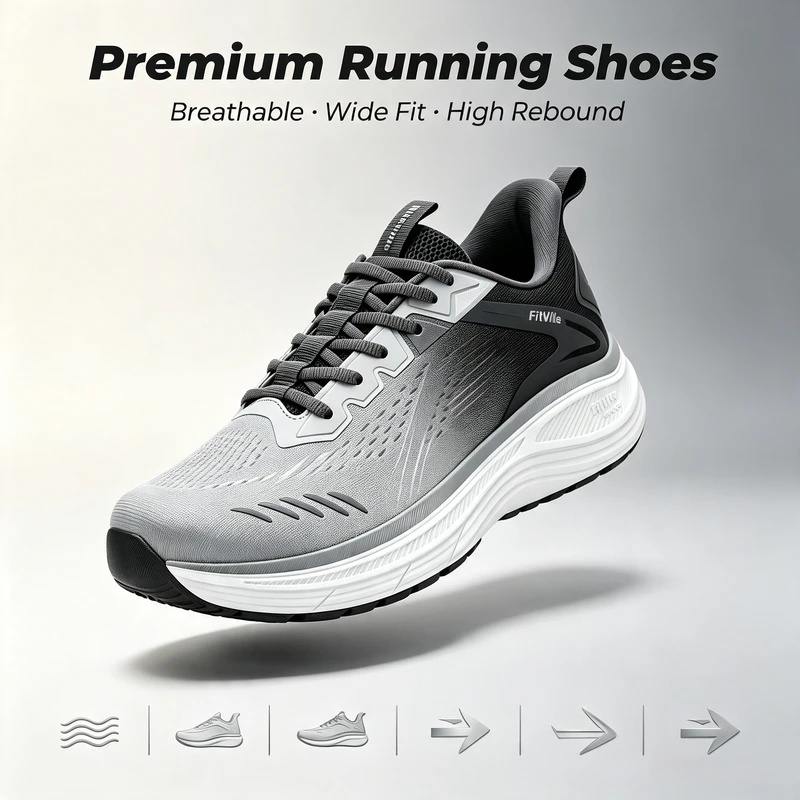 Fitville Herren-Sportschuhe mi – Wide Toe Box Running Sneakers Bewertung und Preis