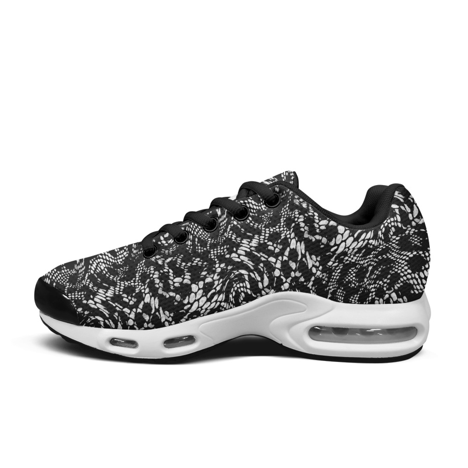 PENSTROLL Schlangenmuster-Desi – Knit Fabric Lace Up Sneakers Bewertung und Preis